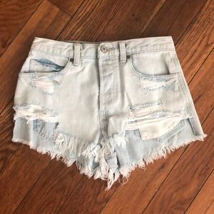 Abercrombie and Fitch high waisted cutoffs